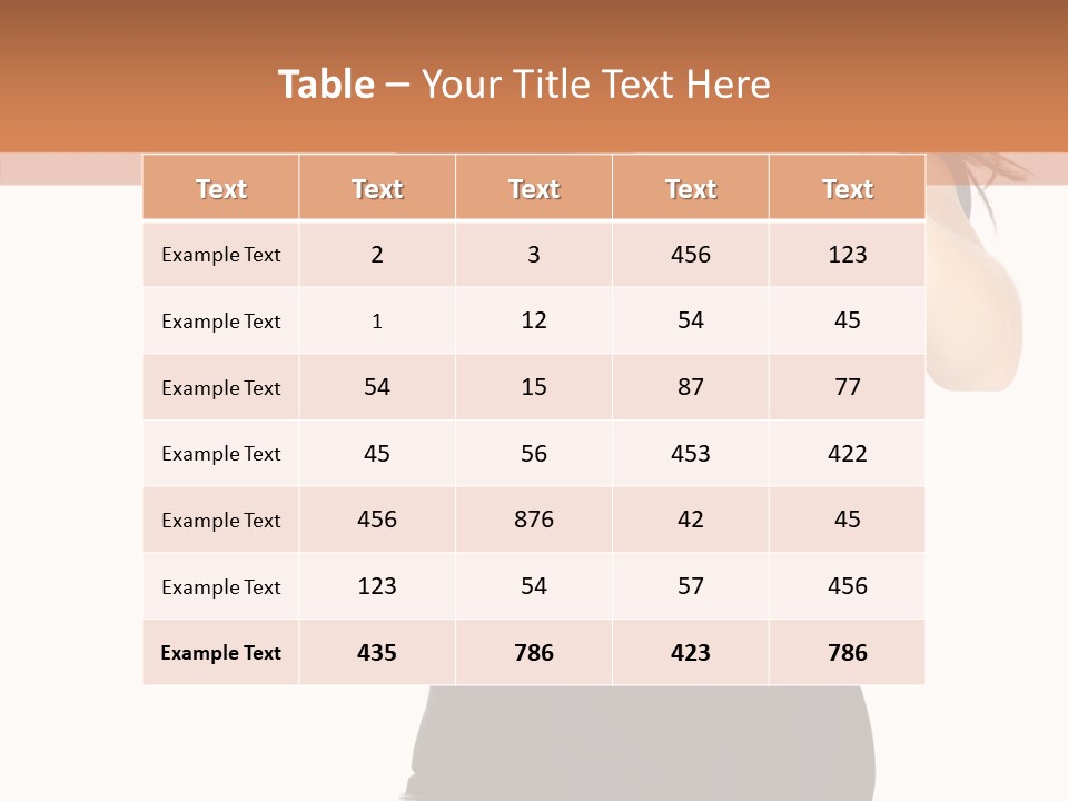 Sexy Portrait Modern PowerPoint Template