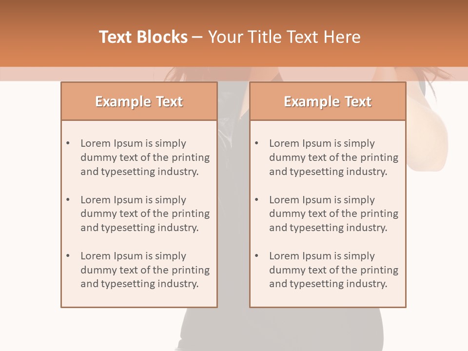 Sexy Portrait Modern PowerPoint Template