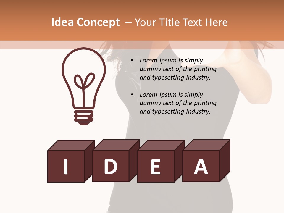 Sexy Portrait Modern PowerPoint Template