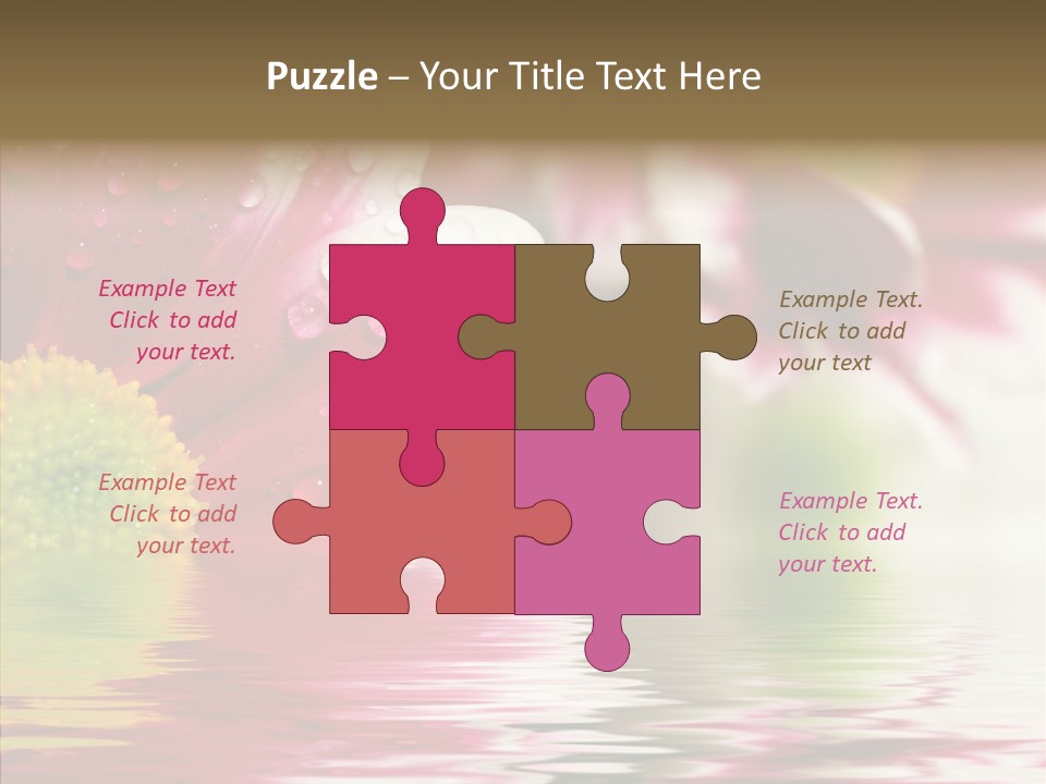 Pretty Blossoming Daisies PowerPoint Template