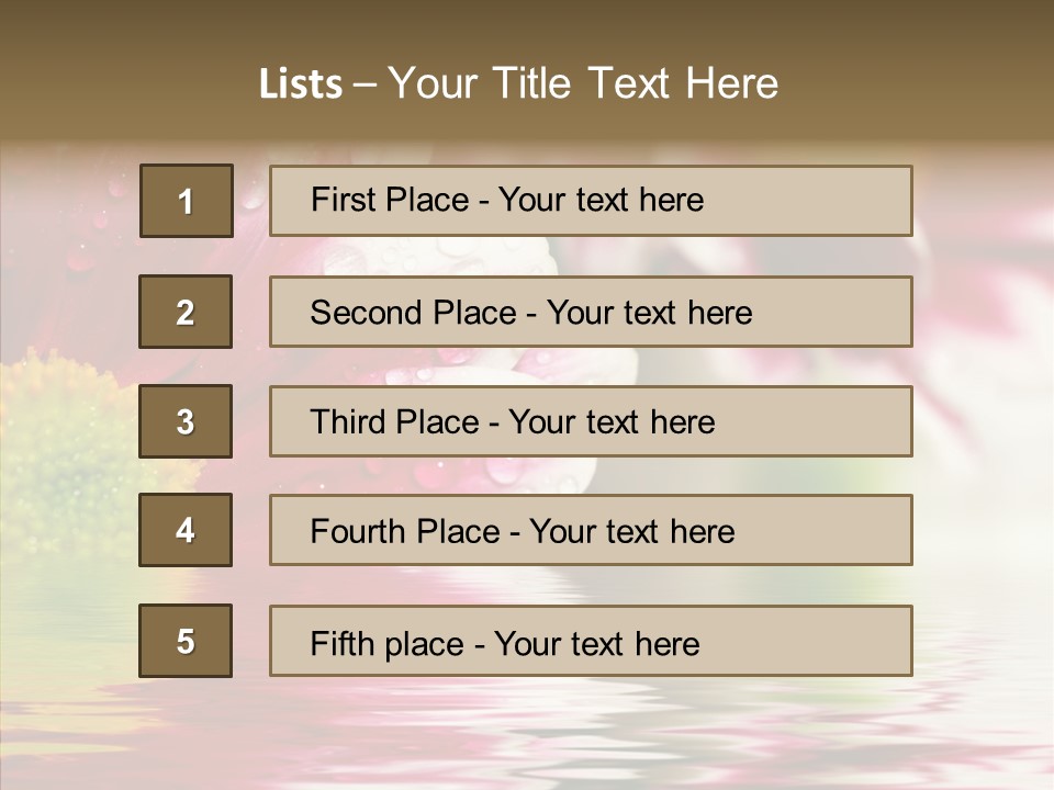 Pretty Blossoming Daisies PowerPoint Template