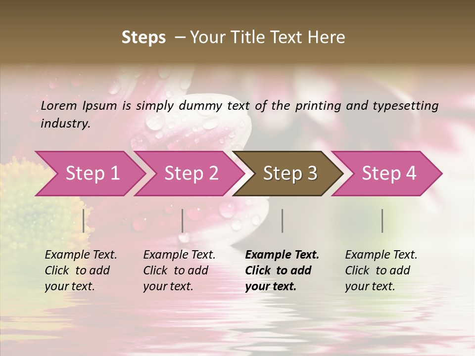 Pretty Blossoming Daisies PowerPoint Template