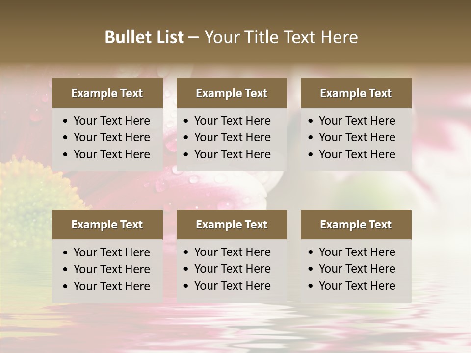 Pretty Blossoming Daisies PowerPoint Template