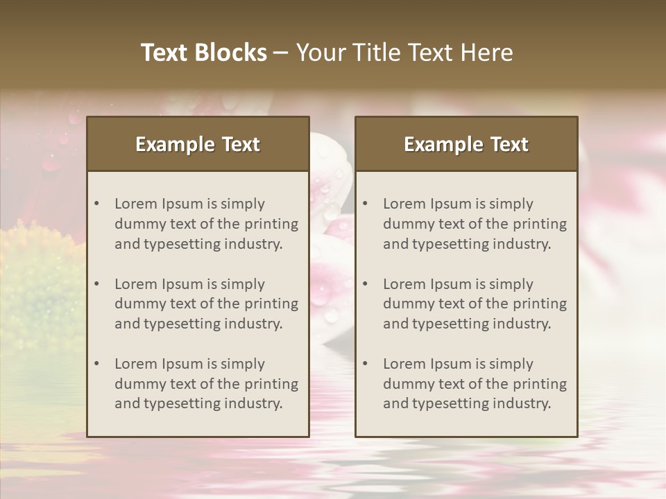Pretty Blossoming Daisies PowerPoint Template