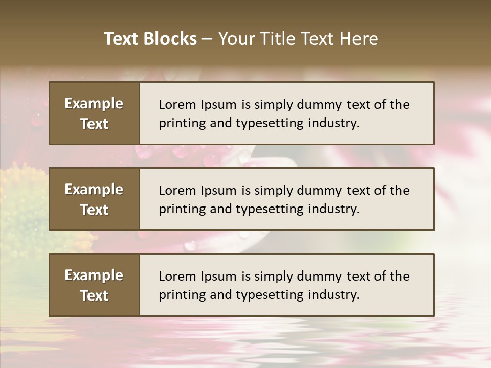 Pretty Blossoming Daisies PowerPoint Template