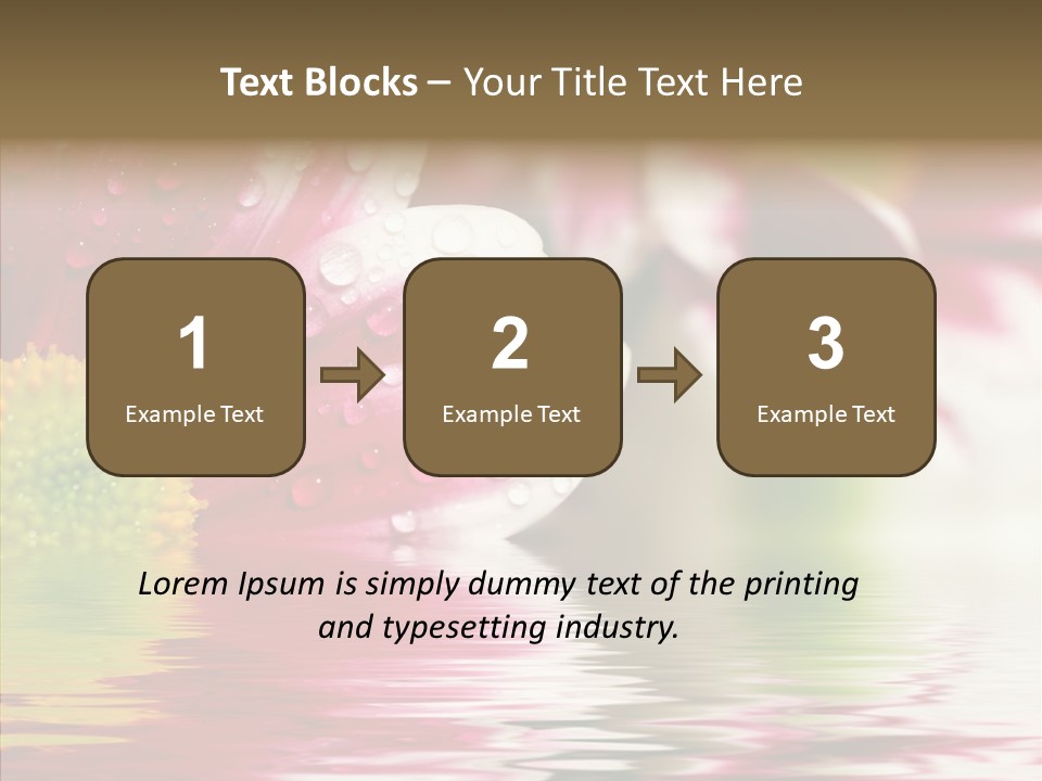 Pretty Blossoming Daisies PowerPoint Template