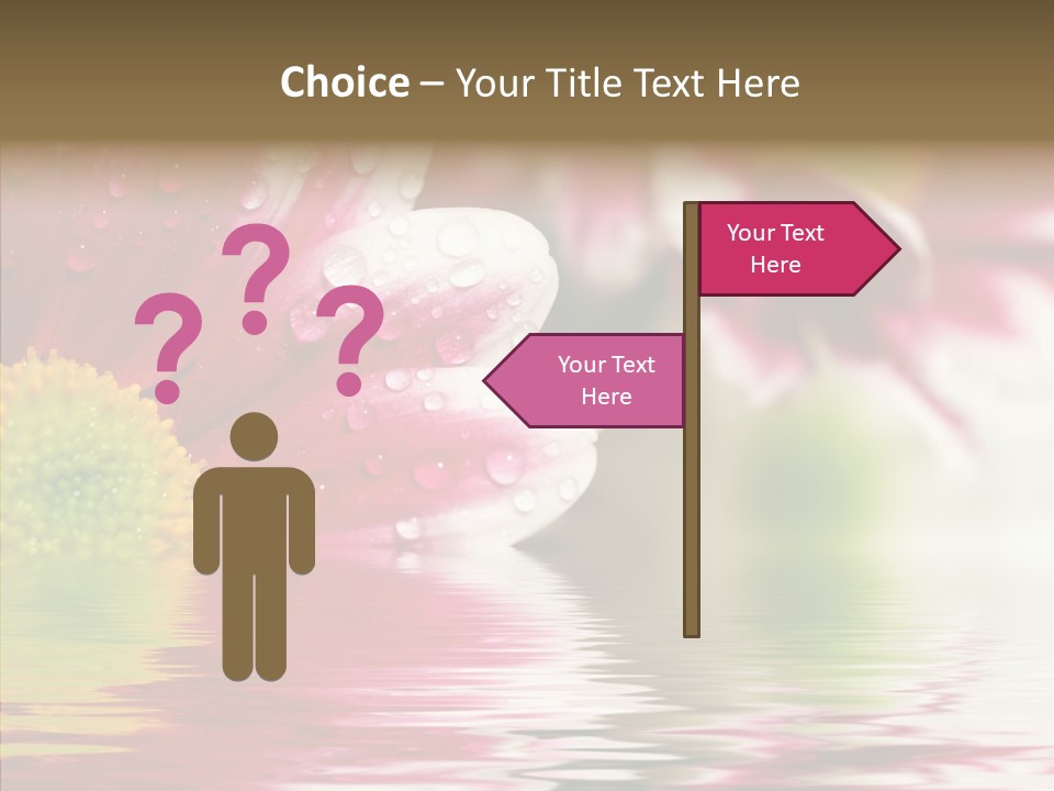 Pretty Blossoming Daisies PowerPoint Template