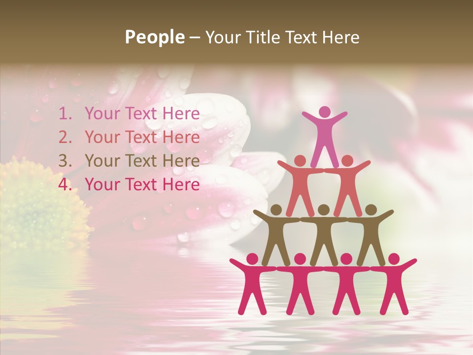 Pretty Blossoming Daisies PowerPoint Template