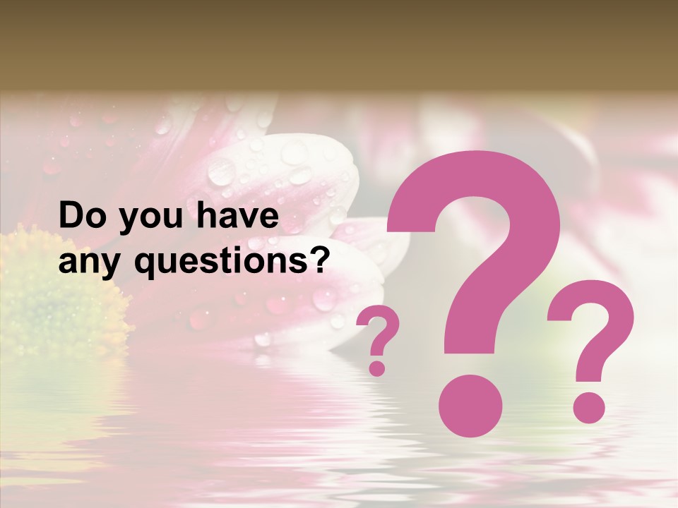 Pretty Blossoming Daisies PowerPoint Template