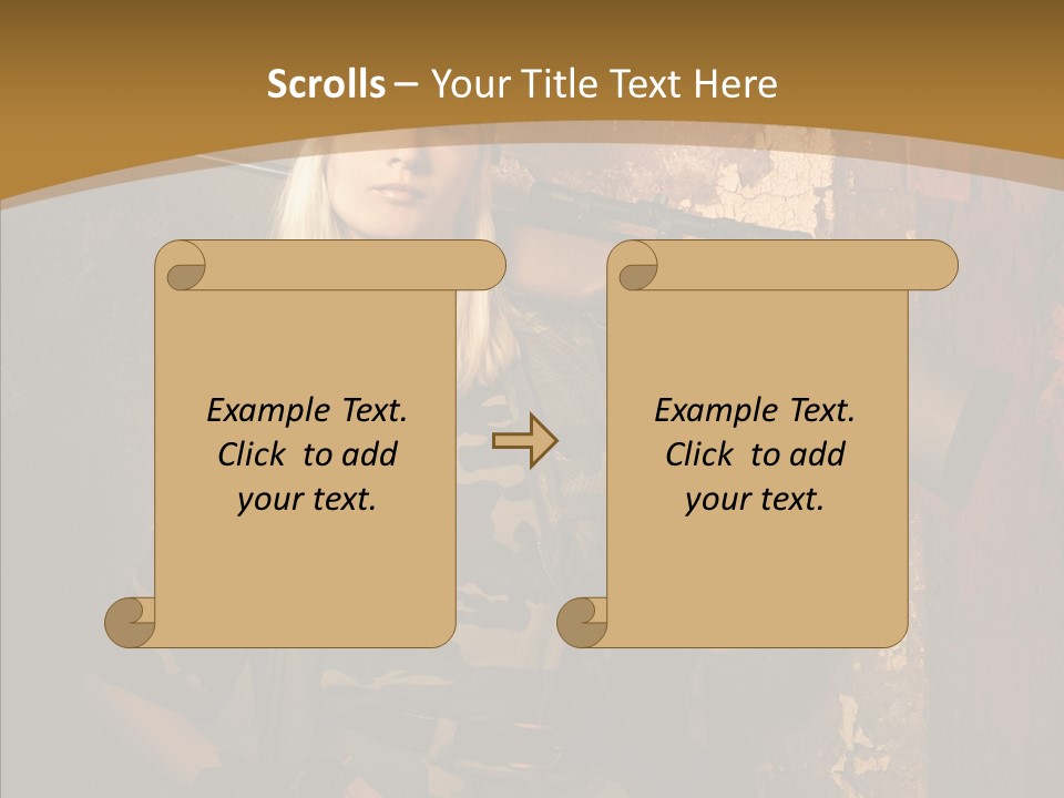 Security Battle Feminism PowerPoint Template