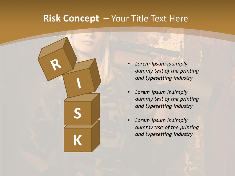 Security Battle Feminism PowerPoint Template