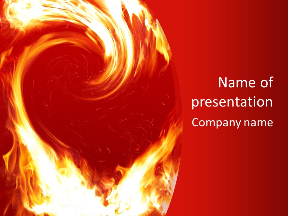 Phoenix Flammable Love PowerPoint Template