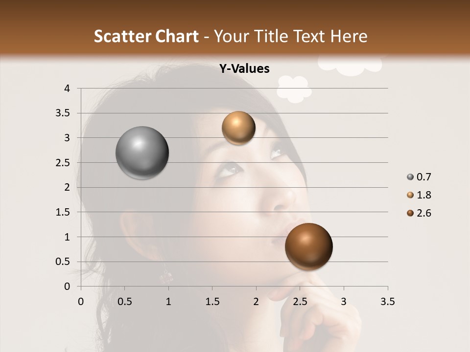 Girl Secretary Thoughtful PowerPoint Template