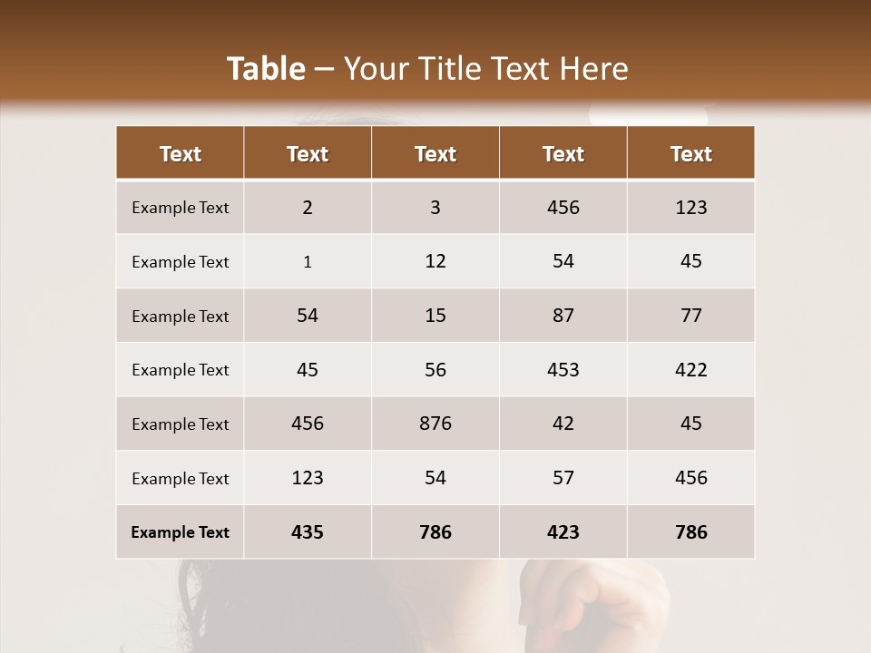 Girl Secretary Thoughtful PowerPoint Template