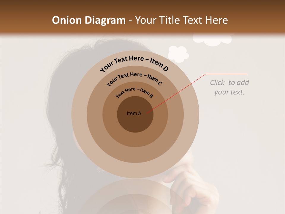 Girl Secretary Thoughtful PowerPoint Template