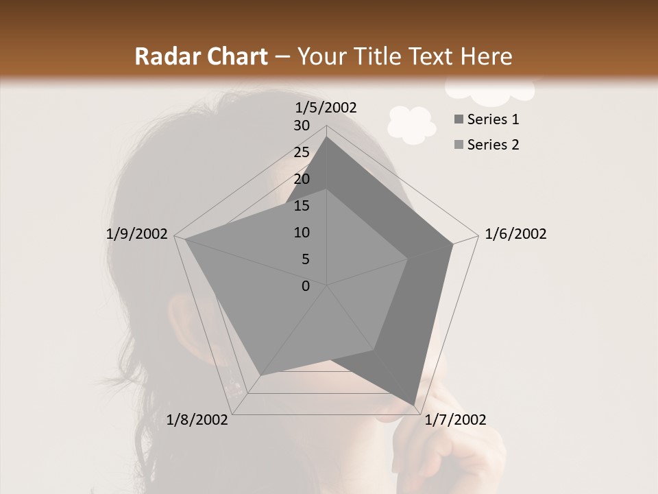 Girl Secretary Thoughtful PowerPoint Template