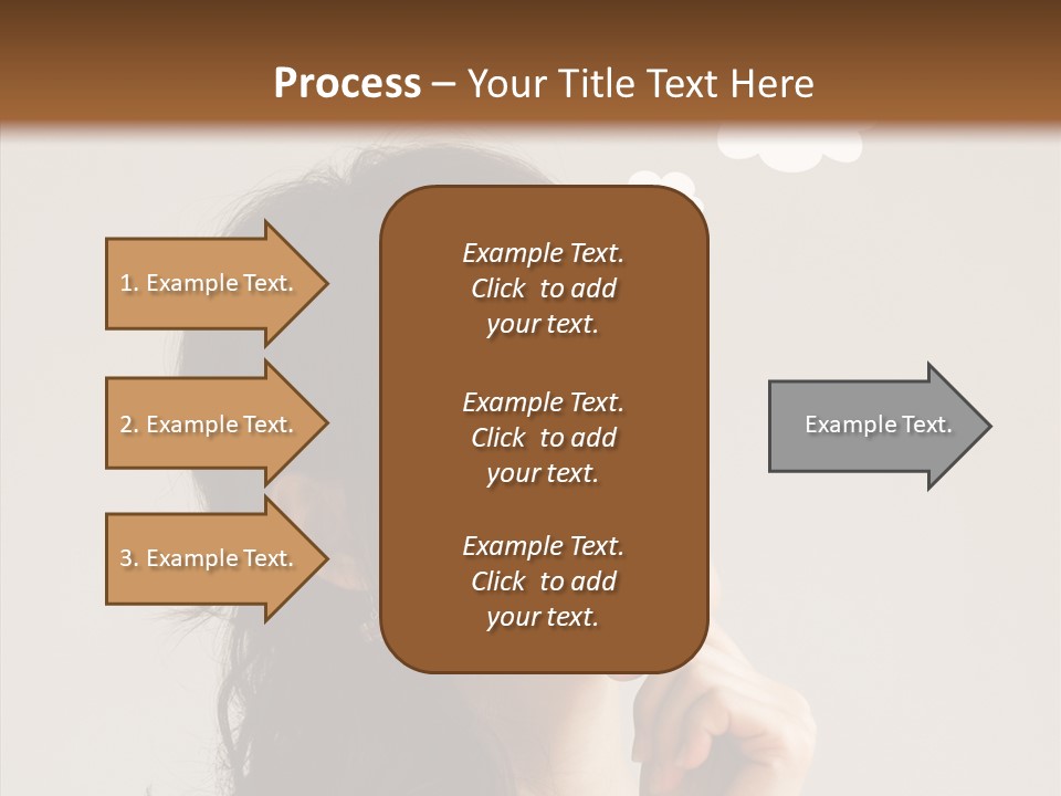 Girl Secretary Thoughtful PowerPoint Template