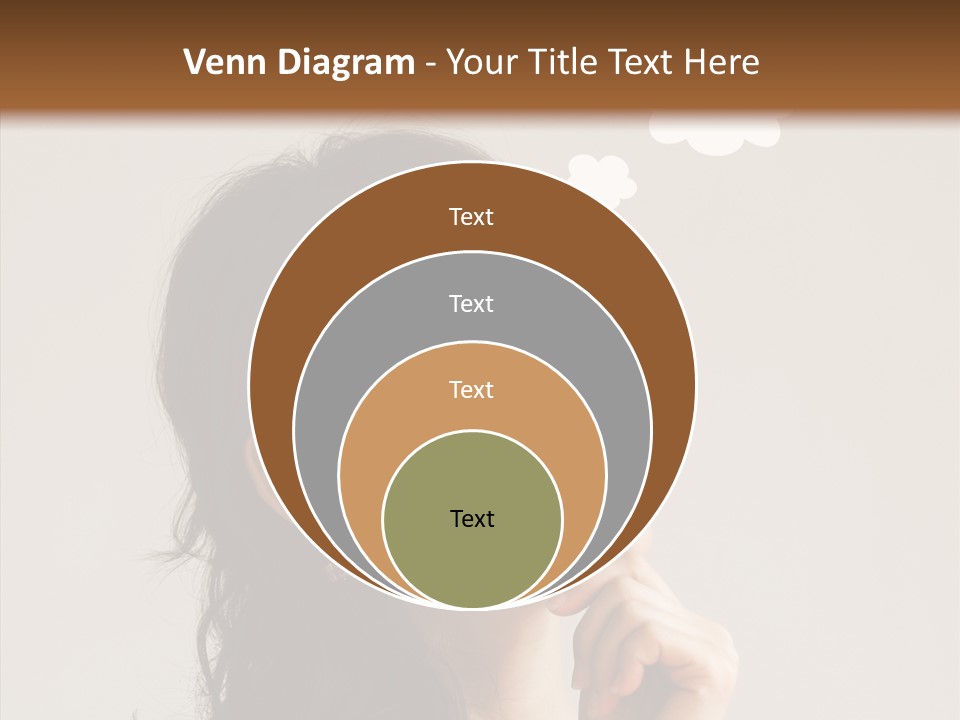 Girl Secretary Thoughtful PowerPoint Template