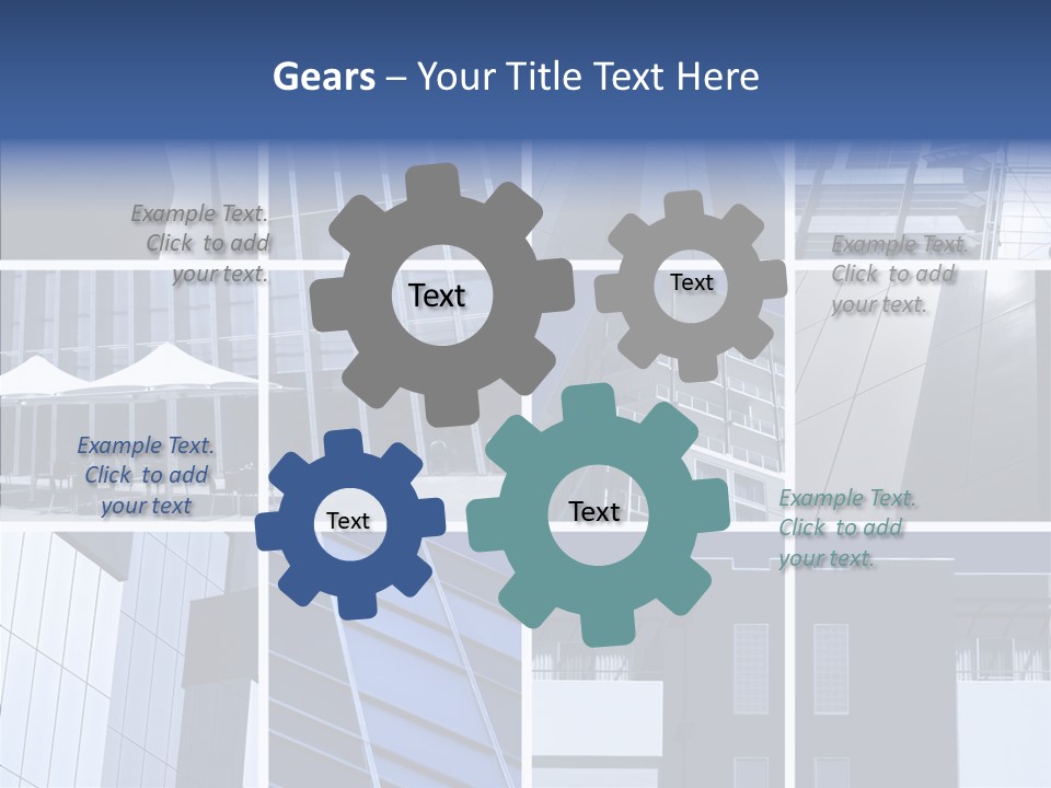 Windows Blue Tint PowerPoint Template