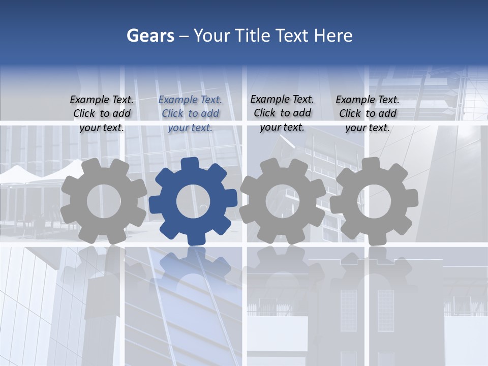 Windows Blue Tint PowerPoint Template