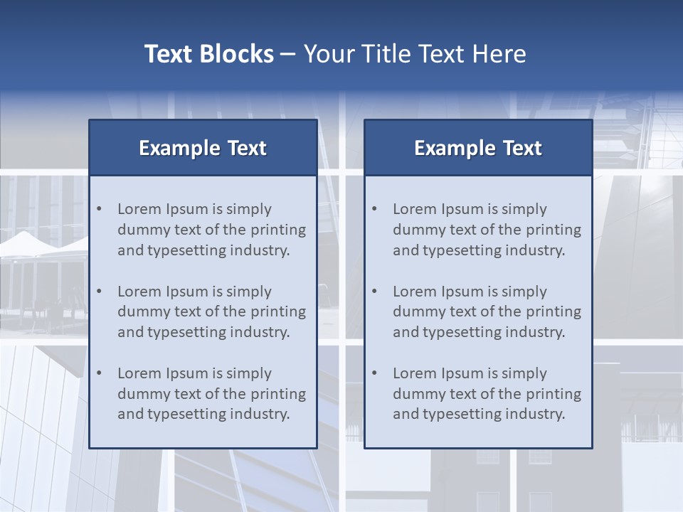 Windows Blue Tint PowerPoint Template