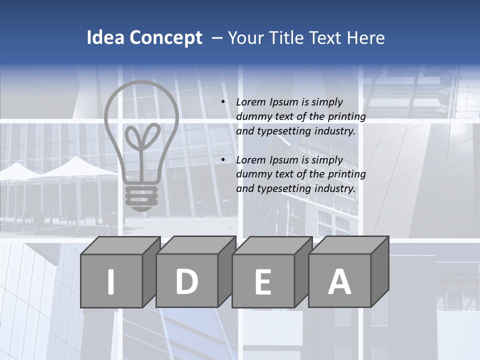 Windows Blue Tint PowerPoint Template