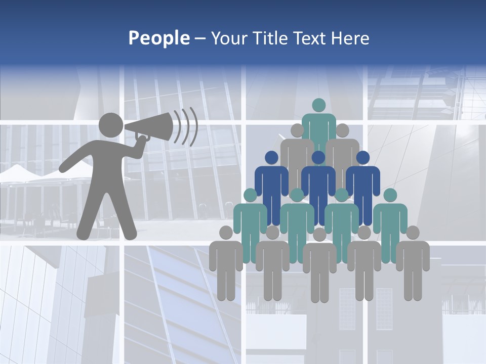 Windows Blue Tint PowerPoint Template