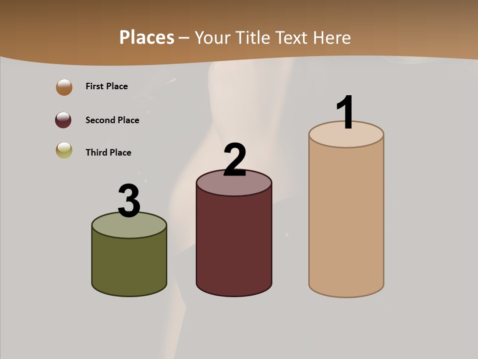 Caucasian Makeup Pretty PowerPoint Template