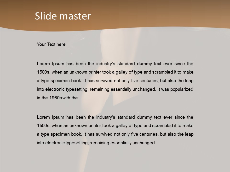 Caucasian Makeup Pretty PowerPoint Template