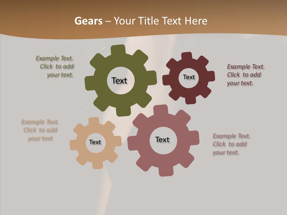 Caucasian Makeup Pretty PowerPoint Template