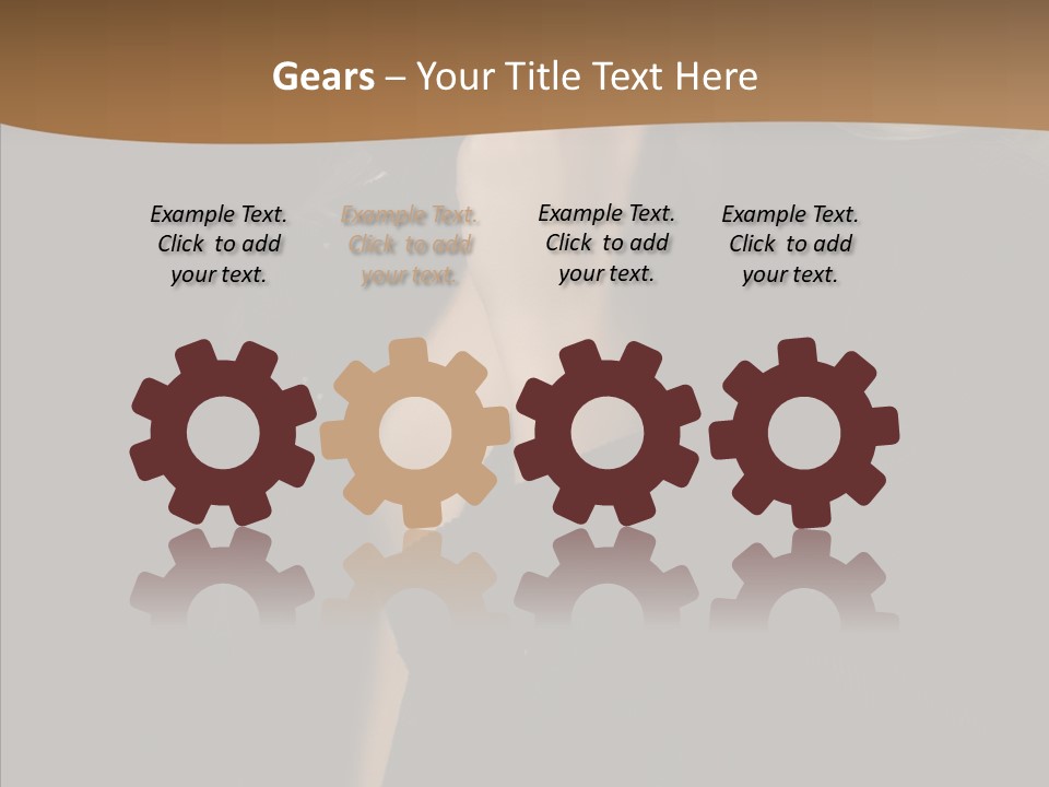 Caucasian Makeup Pretty PowerPoint Template