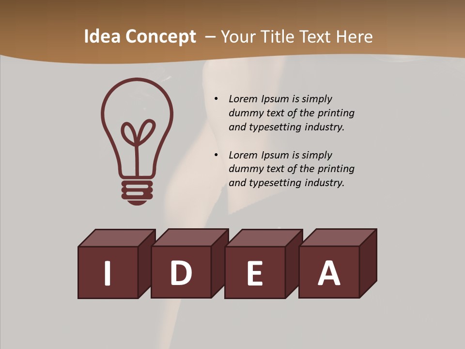 Caucasian Makeup Pretty PowerPoint Template