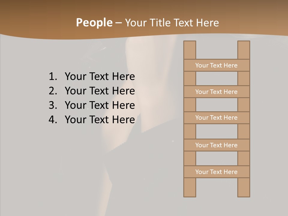 Caucasian Makeup Pretty PowerPoint Template