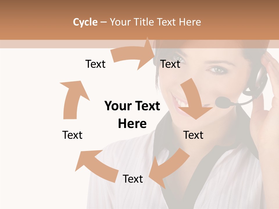 Fresh Telephone Agent PowerPoint Template