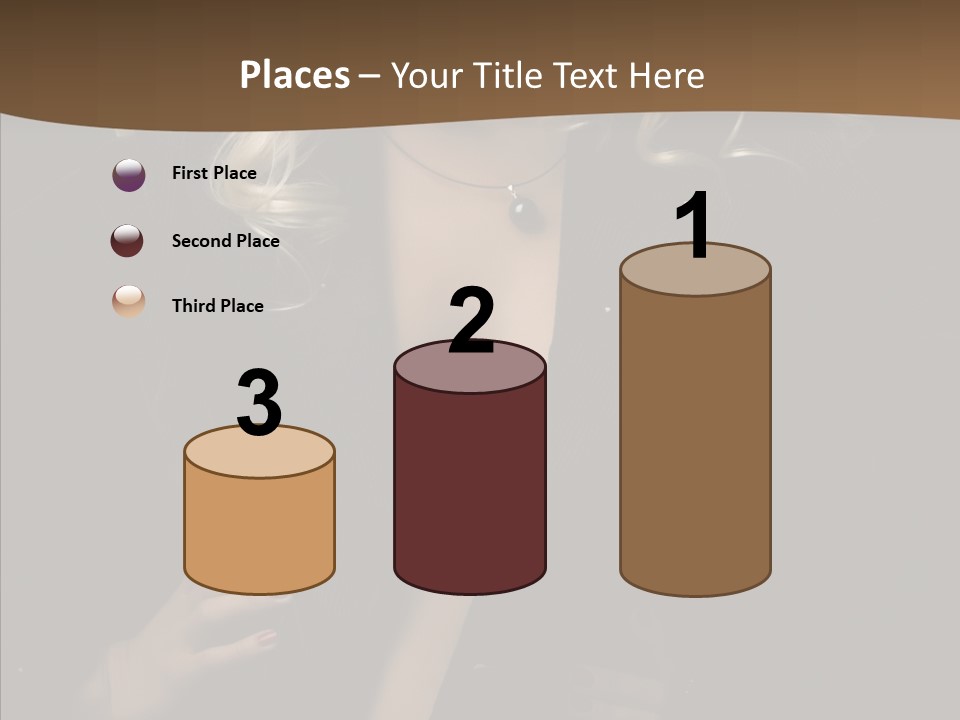 Head Sensual Girl PowerPoint Template