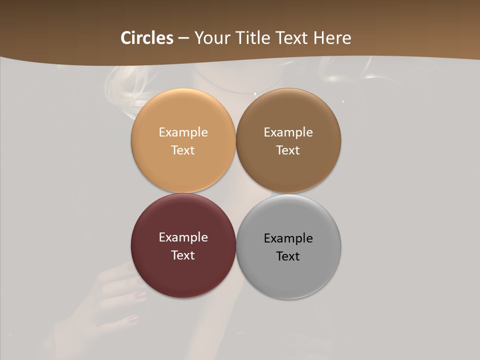 Head Sensual Girl PowerPoint Template