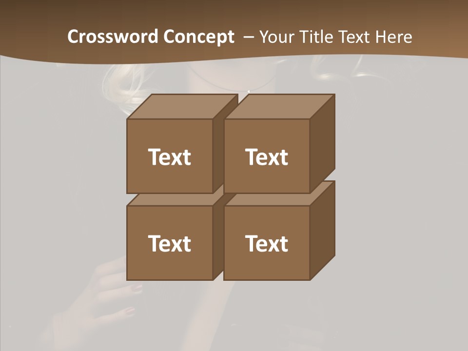 Head Sensual Girl PowerPoint Template