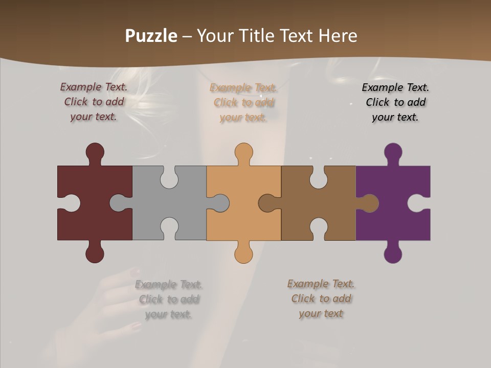 Head Sensual Girl PowerPoint Template