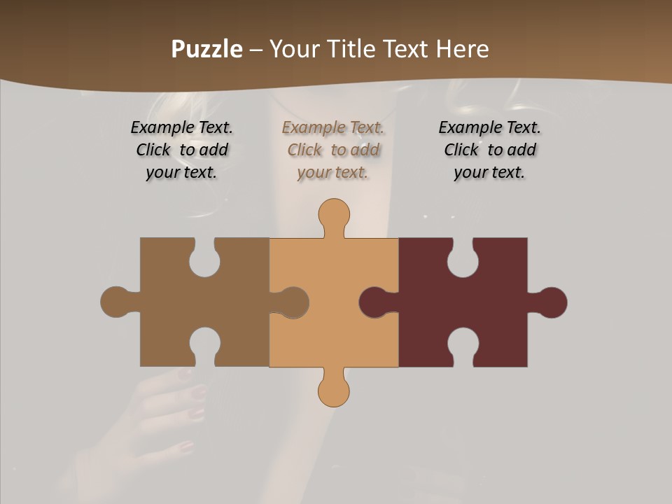 Head Sensual Girl PowerPoint Template