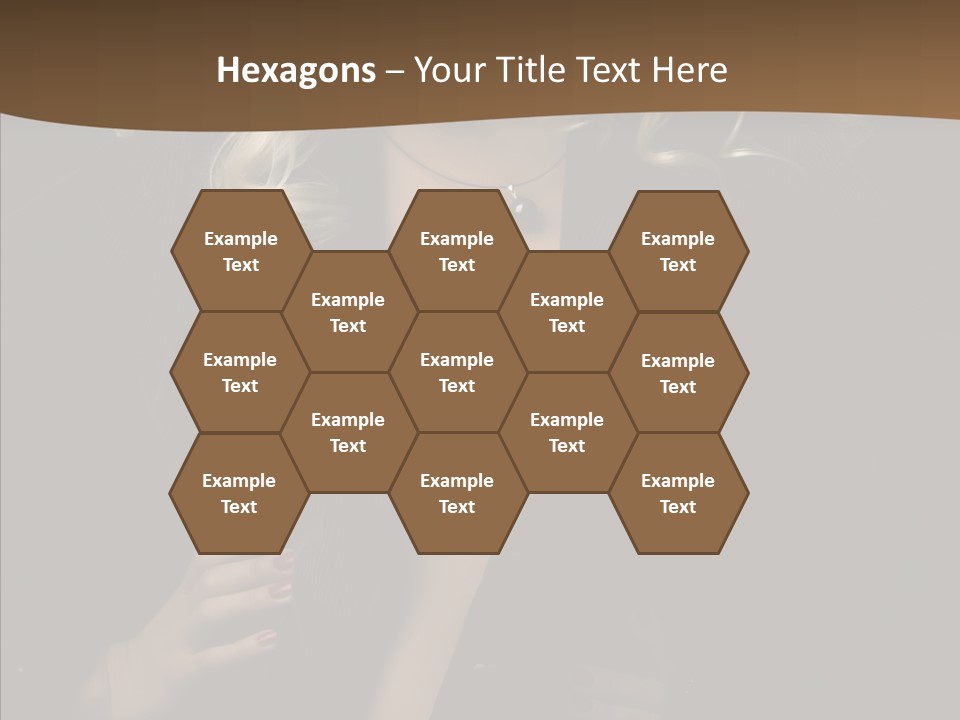 Head Sensual Girl PowerPoint Template