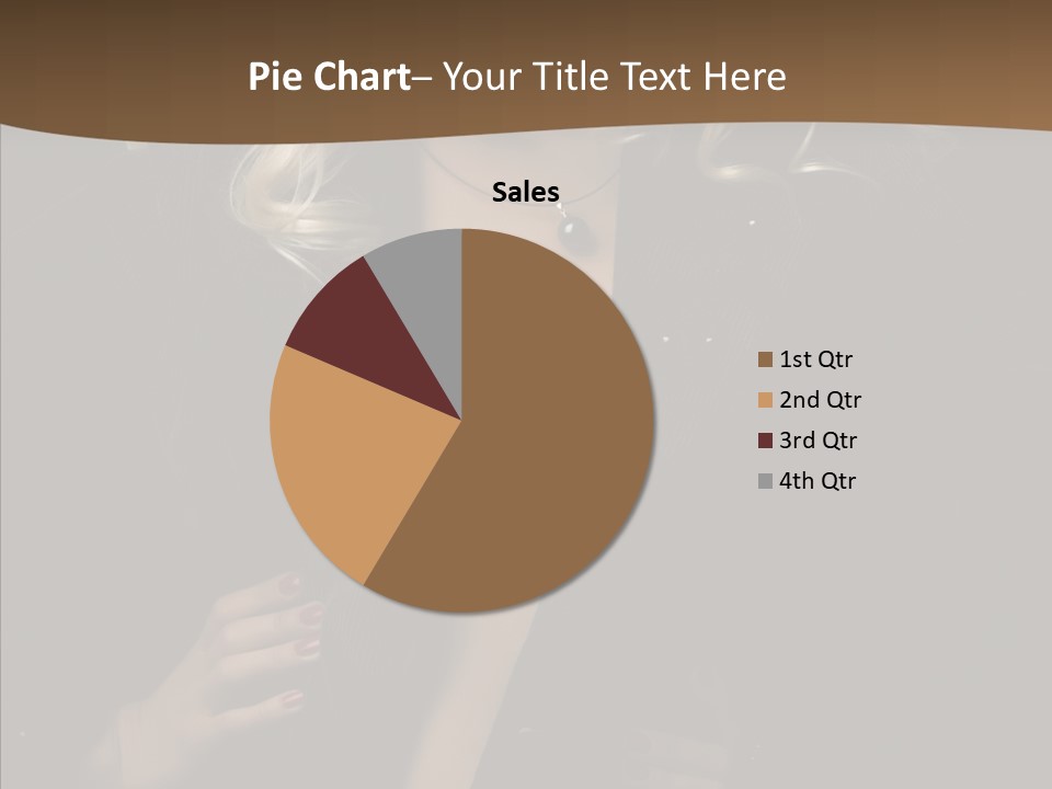 Head Sensual Girl PowerPoint Template