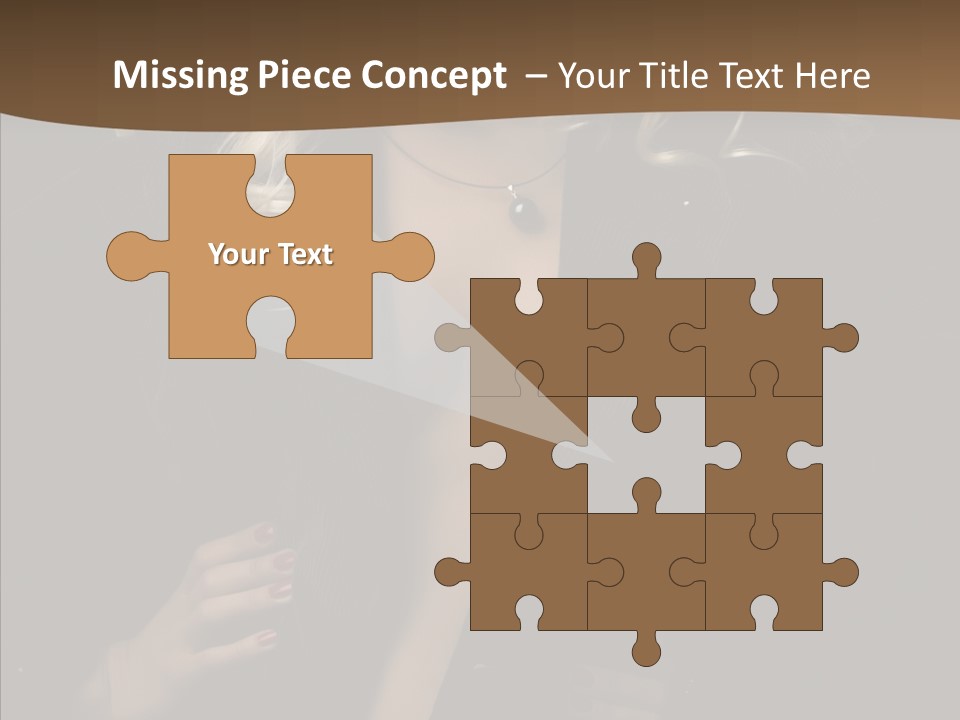 Head Sensual Girl PowerPoint Template