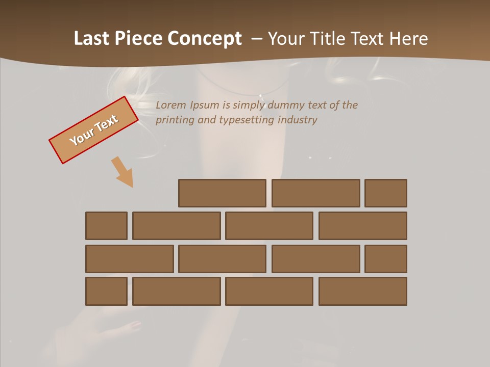 Head Sensual Girl PowerPoint Template