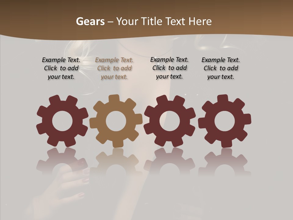 Head Sensual Girl PowerPoint Template