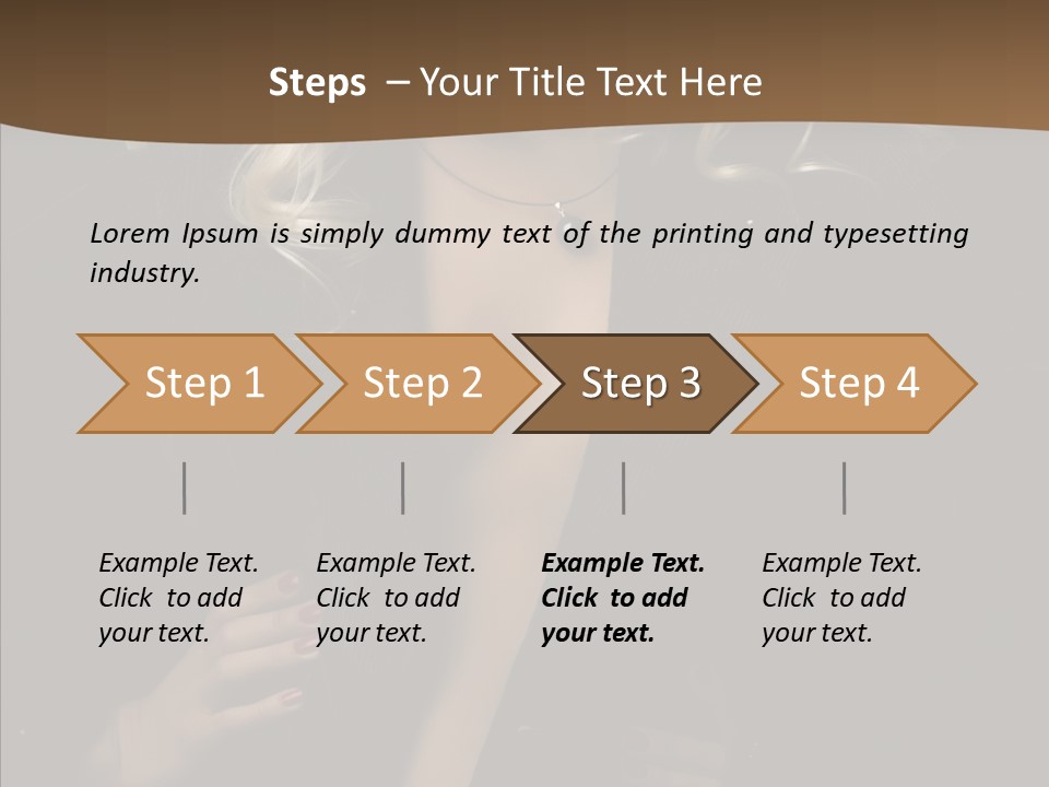 Head Sensual Girl PowerPoint Template