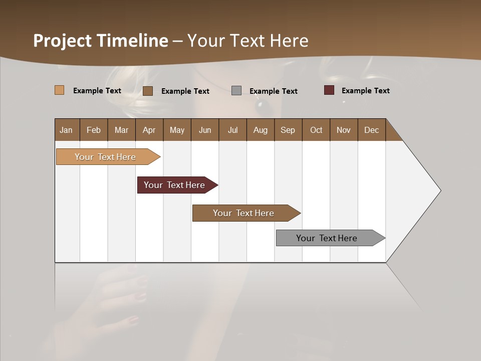 Head Sensual Girl PowerPoint Template