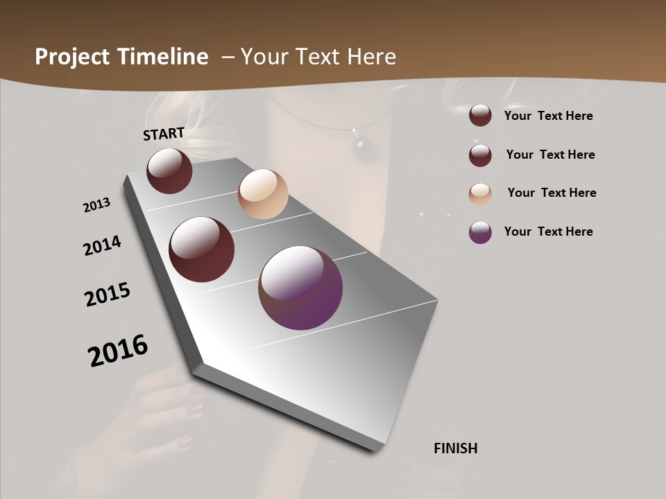 Head Sensual Girl PowerPoint Template