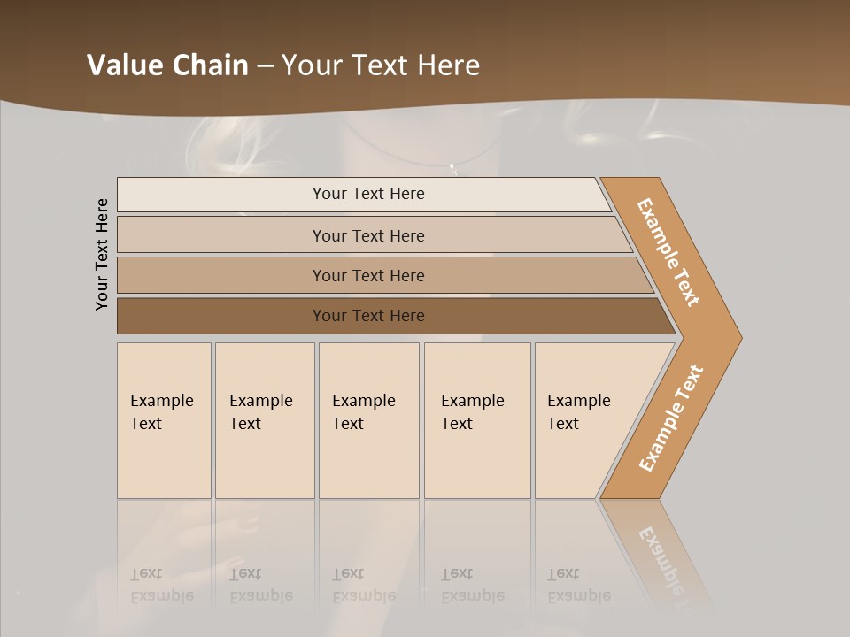 Head Sensual Girl PowerPoint Template