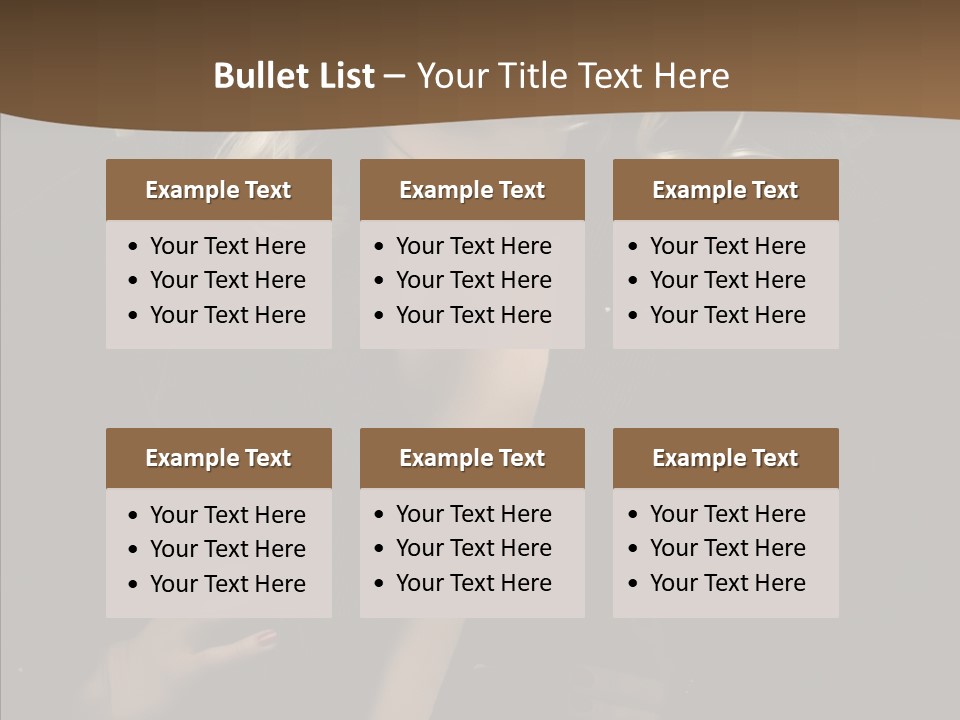 Head Sensual Girl PowerPoint Template