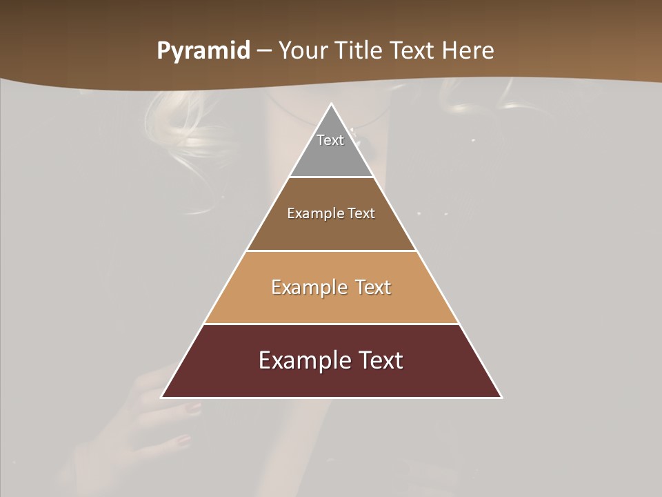 Head Sensual Girl PowerPoint Template